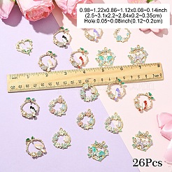 26Pcs 13 Styles Alloy Enamel Pendants&nbsp;ENAM-YW0005-13