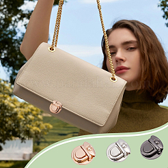 12Pcs 3 Colors Iron Bag Tuck Clasps&nbsp;PURS-NB0001-02