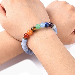 Yoga Chakra Jewelry Stretch Bracelets&nbsp;BJEW-G554-02