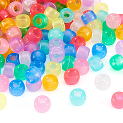 450Pcs 9 Colors Transparent & Luminous Plastic Beads&nbsp;KY-TA0001-35