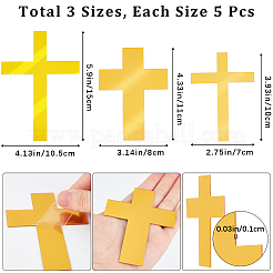 15Pcs 3 Styles Acrylic Mirror Cake Toppers&nbsp;FIND-CN0001-46