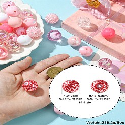DIY 50Pcs Candy Color Round Beads Jewelry Making Finding Kit&nbsp;DIY-CJ0002-37