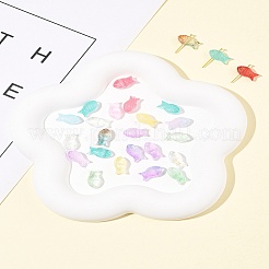 50Pcs Transparent Spray Painted Glass Beads&nbsp;GLAA-FS0002-06E