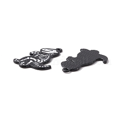 Halloween Alloy Enamel Pendants&nbsp;X-ENAM-B048-01D