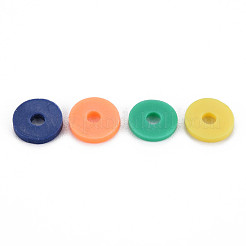 4 Colors Handmade Polymer Clay Beads&nbsp;CLAY-N011-032-28