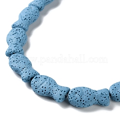 Fish Dyed Natural Lava Rock Beads Strands&nbsp;G-O126-01A-01
