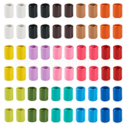 120Pcs 15 Colors Column Rack Plating Spray Painted Alloy Beads for Jewelry Making&nbsp;FIND-TA0002-74