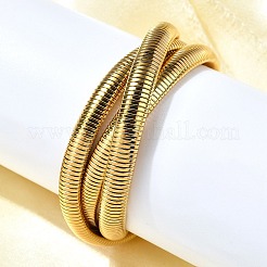 304 Stainless Steel Stretch Bracelets&nbsp;BJEW-A031-01A-G