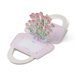 Tulip Bouquet Pop up Card&nbsp;LS-AJEW-WH0258-109B