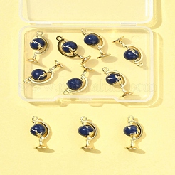 10Pcs Light Gold Plated Alloy Enamel Pendants&nbsp;ENAM-FS0003-10