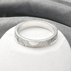 304 Stainless Steel Sun Shin Finger Ring for Women&nbsp;RJEW-B109-04P