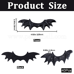 40Pcs Imitation Leather Evil Wings Ornament Accessories&nbsp;DIY-GF0008-82B