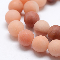 Natural Pink Aventurine Beads Strands&nbsp;G-G716-01-10mm