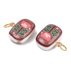 Printed Opaque Acrylic Pendants&nbsp;SACR-P036-01A-G