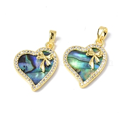 Abalone Shell/Paua Shell Pendants&nbsp;KK-P223-11G