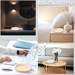 1Pc Flat Round Shape Marble Desktop Storage Tray&nbsp;AJEW-BBC0002-56