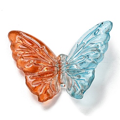 Two Tone Transparent Acrylic Beads&nbsp;OACR-E041-06