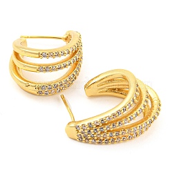 Rack Plating Brass Split Earrings&nbsp;EJEW-K245-35G