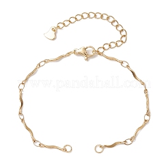2Pcs 2 Colors 304 Stainless Steel Bracelet Makings&nbsp;AJEW-JB01287