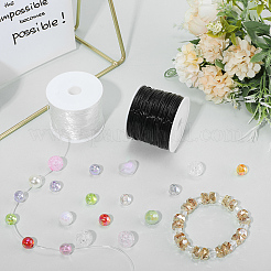 2Rolls 2 Colors Round Crystal Elastic Stretch Thread&nbsp;EW-PA0001-01B