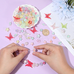 320Pcs 8 Styles Transparent Acrylic Beads&nbsp;OACR-PA0001-96
