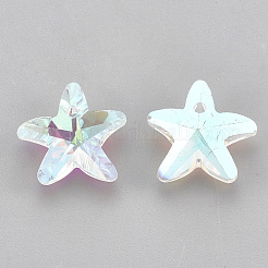 Glass Rhinestone Charms&nbsp;RGLA-T148-21A