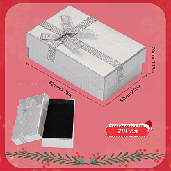 20Pcs Rectangle Paper Storage Gift Boxes with Bowknot&nbsp;CON-SC0001-17B