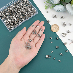 200Pcs 5 Size 304 Stainless Steel Bead Tips&nbsp;STAS-PH0003-32