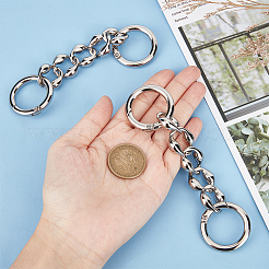 Alloy Bag Curb Chains&nbsp;FIND-WH0137-31P