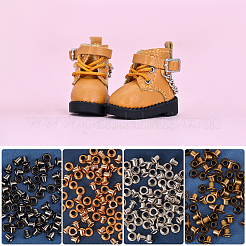 400Pcs 4 Colors Brass Grommet Eyelet Findings&nbsp;FIND-GF0006-42B