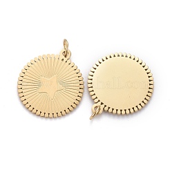 Ion Plating(IP) 304 Stainless Steel Pendants&nbsp;STAS-F256-052G