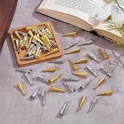 60Pcs 2Color Alloy Bead Cone&nbsp;FIND-AR0005-50