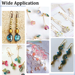 24Pcs 6 Styles Flower Brass Flat Head Pins&nbsp;FIND-BC0014-57