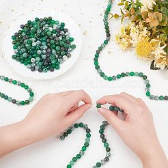 8 Strands 8 Style Frosted Natural Mixed Gemstone Round Beads Strands&nbsp;G-OC0002-06