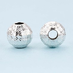 Textured 925 Sterling Silver Beads&nbsp;STER-T008-48S