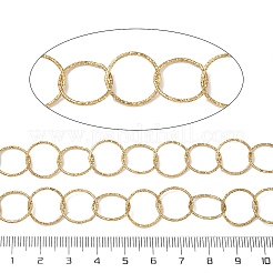 304 Stainless Steel Textured Ring Link Chains&nbsp;CHS-C018-10G