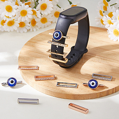 12Pcs 3 Colors Alloy Watch Band Charms for Watch Loops Accesssories&nbsp;FIND-FH0017-64