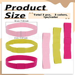 3Pcs 3 Colors Rubber String Hat Band&nbsp;FIND-LP0007-31B