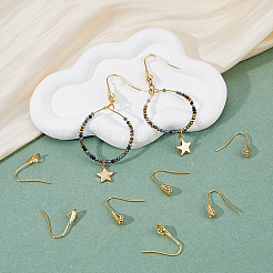 60Pcs Brass Earring Hooks&nbsp;KK-DC0003-89