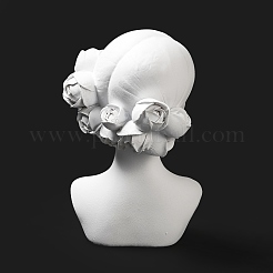Girl Bust Resin Necklace Display Stands&nbsp;ODIS-A012-05B