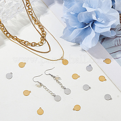 100Pcs 2 Colors Stainless Steel Charms&nbsp;STAS-FH0002-52