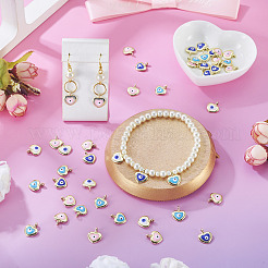 40Pcs Alloy Enamel Charms&nbsp;ENAM-PJ0001-16