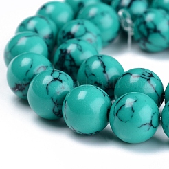 Synthetic Turquoise Beads Strand&nbsp;X-TURQ-H063-8mm-02