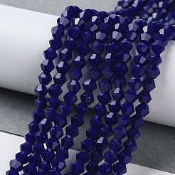 Opaque Solid Color Imitation Jade Glass Beads Strands&nbsp;EGLA-A039-P4mm-D10