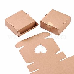 Square Kraft Paper Gift Storage Boxes&nbsp;CON-CJ0001-14