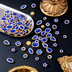 100Pcs Teardrop/Heart/Star Sew on Rhinestones&nbsp;GACR-TA0001-07D