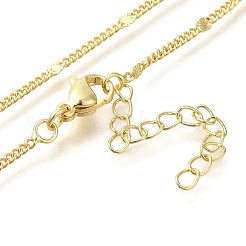 Rack Plating Brass Curb Chain Necklaces&nbsp;LS-MAK-L042-02G
