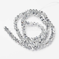 Electroplate Transparent Glass Beads Strands&nbsp;EGLA-A034-T4mm-M16