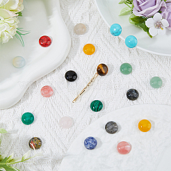 30Pcs 15 Style Natural & Synthetic Mixed Gemstone Cabochons&nbsp;G-FH0002-30