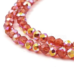 Baking Paint Transparent Glass Beads Strands&nbsp;DGLA-A034-J4mm-B08